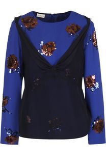 Топ с длинным рукавом и пайетками Dries Van Noten