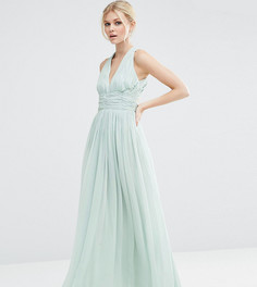 Платье макси ASOS PETITE WEDDING Hollywood - Синий