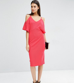 Платье-футляр с открытыми плечами ASOS TALL - Розовый