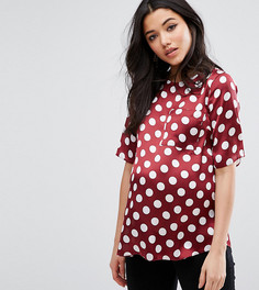 Атласный топ в горошек для беременных ASOS Maternity - Мульти