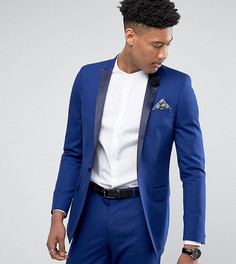 Синий облегающий пиджак-смокинг ASOS TALL - Синий