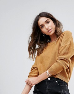 Джемпер с круглым вырезом Brave Soul - Желтый