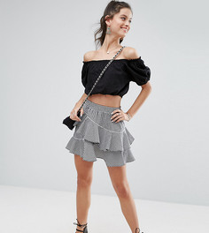 Мини-юбка в клеточку ASOS PETITE - Мульти