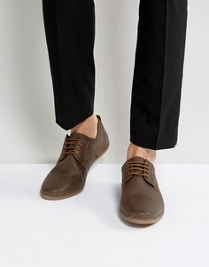Замшевые коричневые туфли на шнуровке Pier One Punched - Коричневый