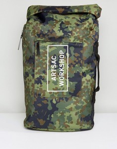 Рюкзак с подворачивающимся верхом Artsac Workshop - Зеленый