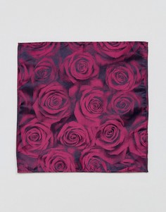 Платок для нагрудного кармана с цветочным принтом Moss London - Розовый