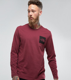 Бордовый лонгслив с логотипом The North Face эксклюзивно для ASOS - Красный