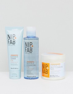 Набор очищающих средств с гликолевой кислотой NIP+FAB - Скидка 24 - Мульти