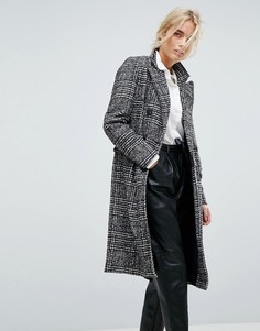 Пальто в клетку Vero Moda - Черный