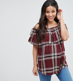 Топ в клетку New Look Maternity - Красный