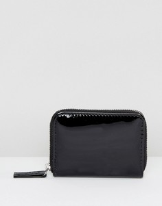 Лакированный мини-кошелек New Look - Черный