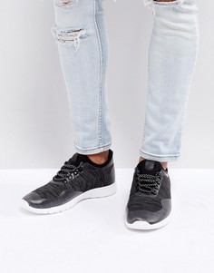Черные фактурные кроссовки New Look - Черный