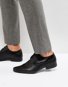 Коричневые туфли дерби с перфорацией New Look - Черный