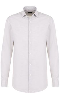 Рубашка из смеси хлопка и кашемира Ermenegildo Zegna