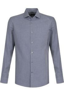 Рубашка из смеси хлопка и кашемира Ermenegildo Zegna