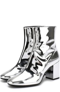 Ботильоны из металлизированной кожи на устойчивом каблуке Balenciaga