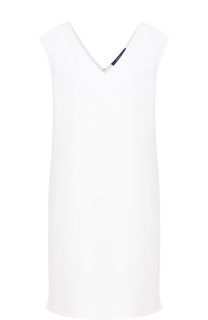 Однотонное мини-платье с V-образным вырезом Polo Ralph Lauren