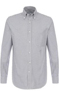 Хлопковая рубашка с воротником button down Loro Piana
