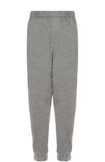 Брюки из смеси кашемира и хлопка с манжетами на резинке Zegna Couture