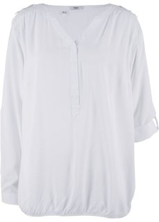 Блузка с длинным рукавом (белый) Bonprix