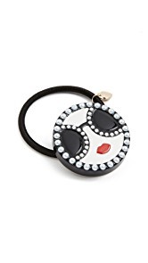 alice + olivia Stace Face with Imitation Pearls Hair Tie