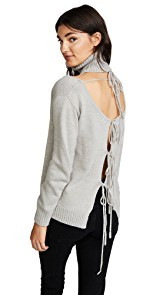 Glamorous Cold Shoulder Turtleneck Sweater