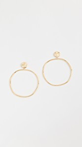 Gorjana Chloe Drop Hoop Earrings