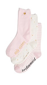 Kate Spade New York Bridesmaid 3 Pack Sock Set