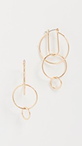 Rebecca Minkoff Celestial Hoop Earrings