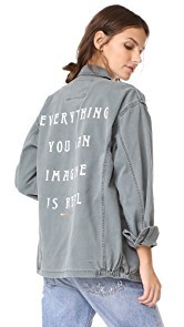 Spiritual Gangster Everything Is Real Army Jacket