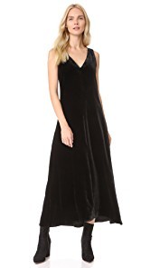 Theory Luxe Velvet Slip Dress