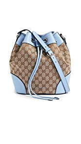 What Goes Around Comes Around Gucci Canvas Classic Bucket Bag (Previously Owned)