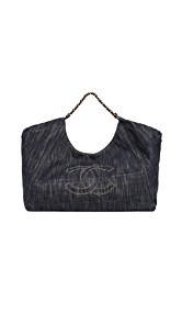 What Goes Around Comes Around Chanel Denim Coco Cabas Tote (Previously Owned)