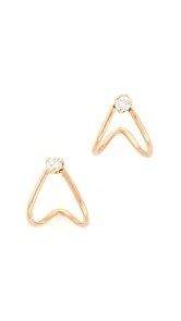 Zoe Chicco 14k Gold Huggie Diamond Hoop Earrings