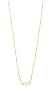 Zoe Chicco 14k Gold Diamond Bezel Necklace