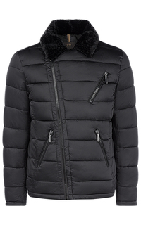 Утепленная куртка с отделкой искусственным мехом Urban Fashion for men