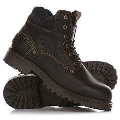 Ботинки зимние Wrangler Yuma Leather Fur Dark Brown