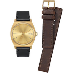 Кварцевые часы Nixon Time Teller Pack Gold/Black/Brown