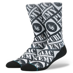 Носки высокие Stance Anthem Public Enemy Black