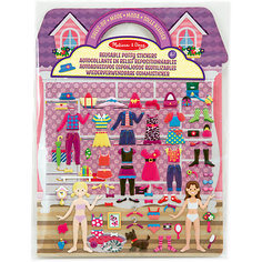 Набор со стикерами и фоном "Магазин одежды", Melissa &amp; Doug