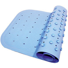 Антискользящий коврик для ванны 34,5х76 см, голубой Roxy Kids