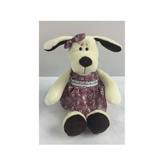 Мягкая игрушка TEDDY "Собака в платье", 16 см