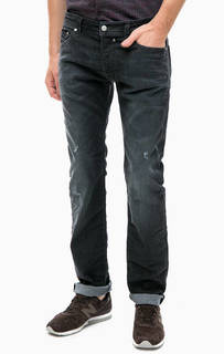 Зауженные джинсы с потертостями Diesel