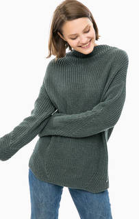 Бирюзовый хлопковый свитер Mustang