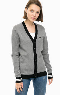 Кардиган из вискозы на пуговицах Fred Perry