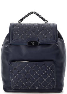 Синий рюкзак с тонкими лямками Trussardi Jeans