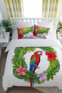 КПБ 1,5 сп Попугай в тропиках Сирень