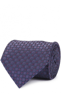 Шелковый галстук с узором Brioni
