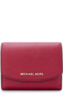 Кожаный кошелек с клапаном и логотипом бренда MICHAEL Michael Kors