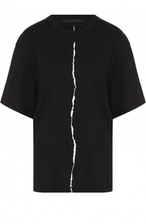 Хлопковая футболка с круглым вырезом Haider Ackermann